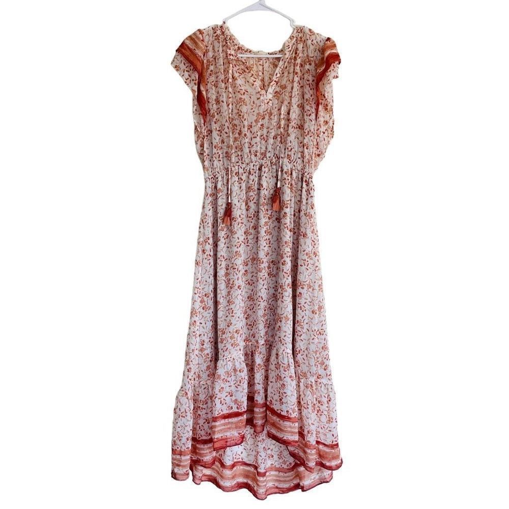 Love Stitch Boho Floral Maxi Dress